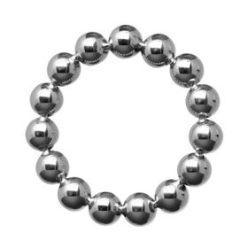 Meridian 1.75 Inch Stainless Steel Beaded Cock Ring