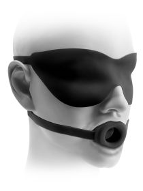 Fetish Fantasy Elite Silicone Open-Mouth Gag and Mask