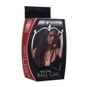 Silicone Ball Gag with Leather Straps