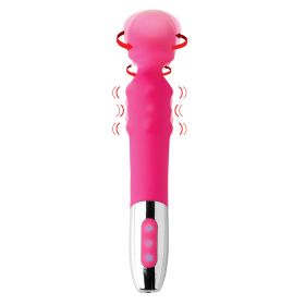 Empowered 10x Rotating Silicone Wand with Massage Beads