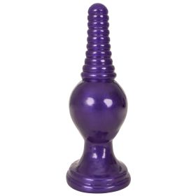 The King Ribbed Tip Anal Plug â€“ Purple