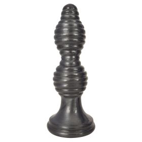 The Queen Ribbed Anal Plug â€“ Black