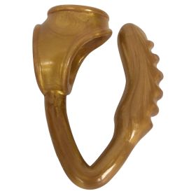 The Duke Cock and Ball Ring with Anal Plug -Gold