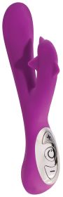 Voyage Dolphin Silicone Vibrator - Purple