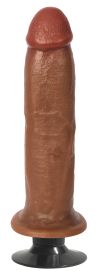 Jock Dark Bareskin Vibrating Dildo - 8 Inch