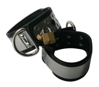 Lined Metal Band Ankle Cuffs